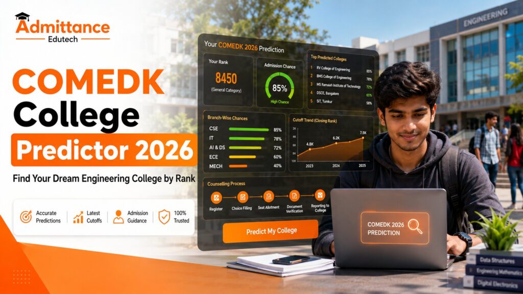 COMEDK College Predictor 2026 — Find Your Dream Engineering College by Rank