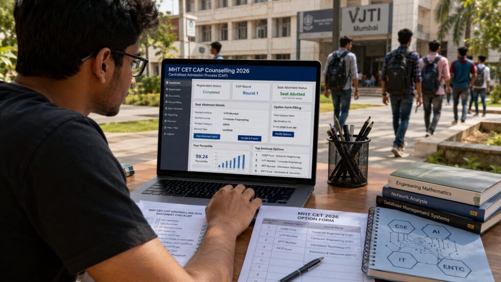 MHT CET CAP Counselling 2026 — Step-by-Step Process Guide