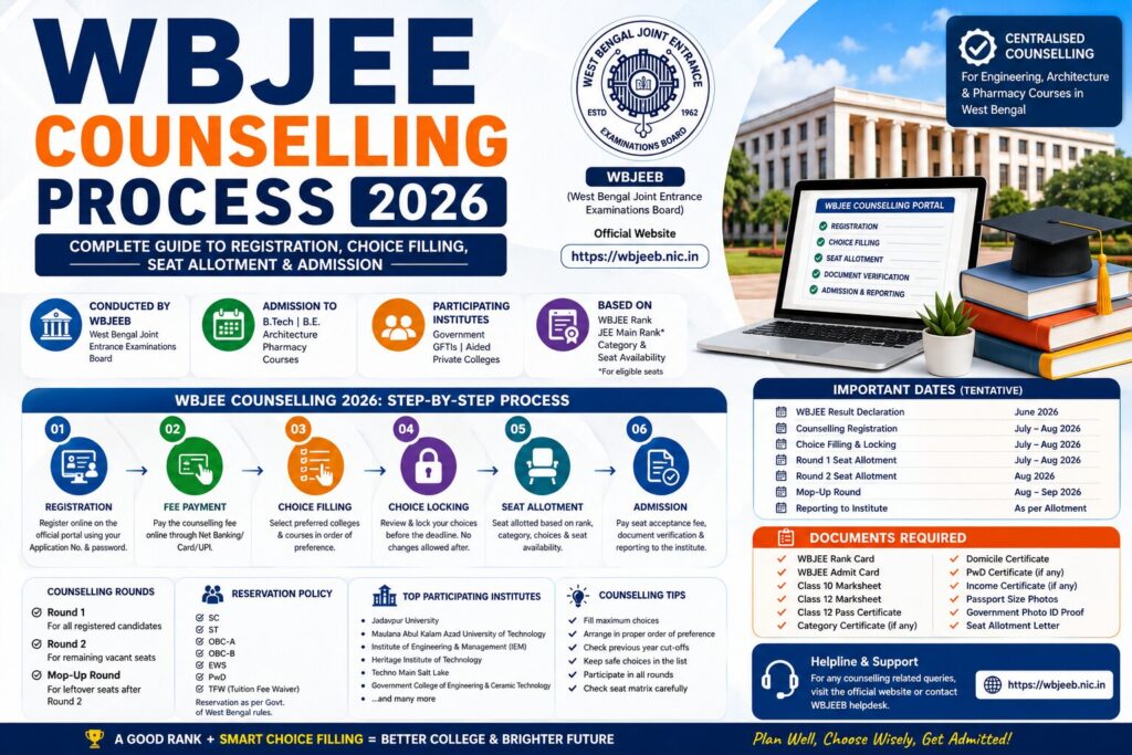 WBJEE Counselling Process 2026
