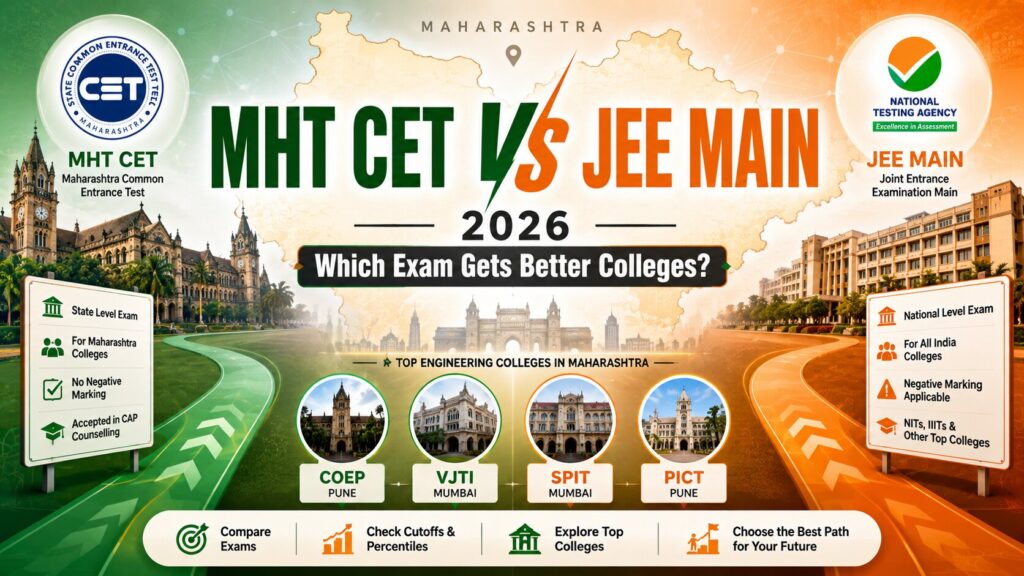 MHT CET vs JEE Main 2026