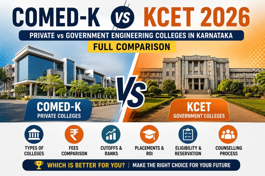 COMED-K vs KCET 2026: Private vs Government Colleges Guide