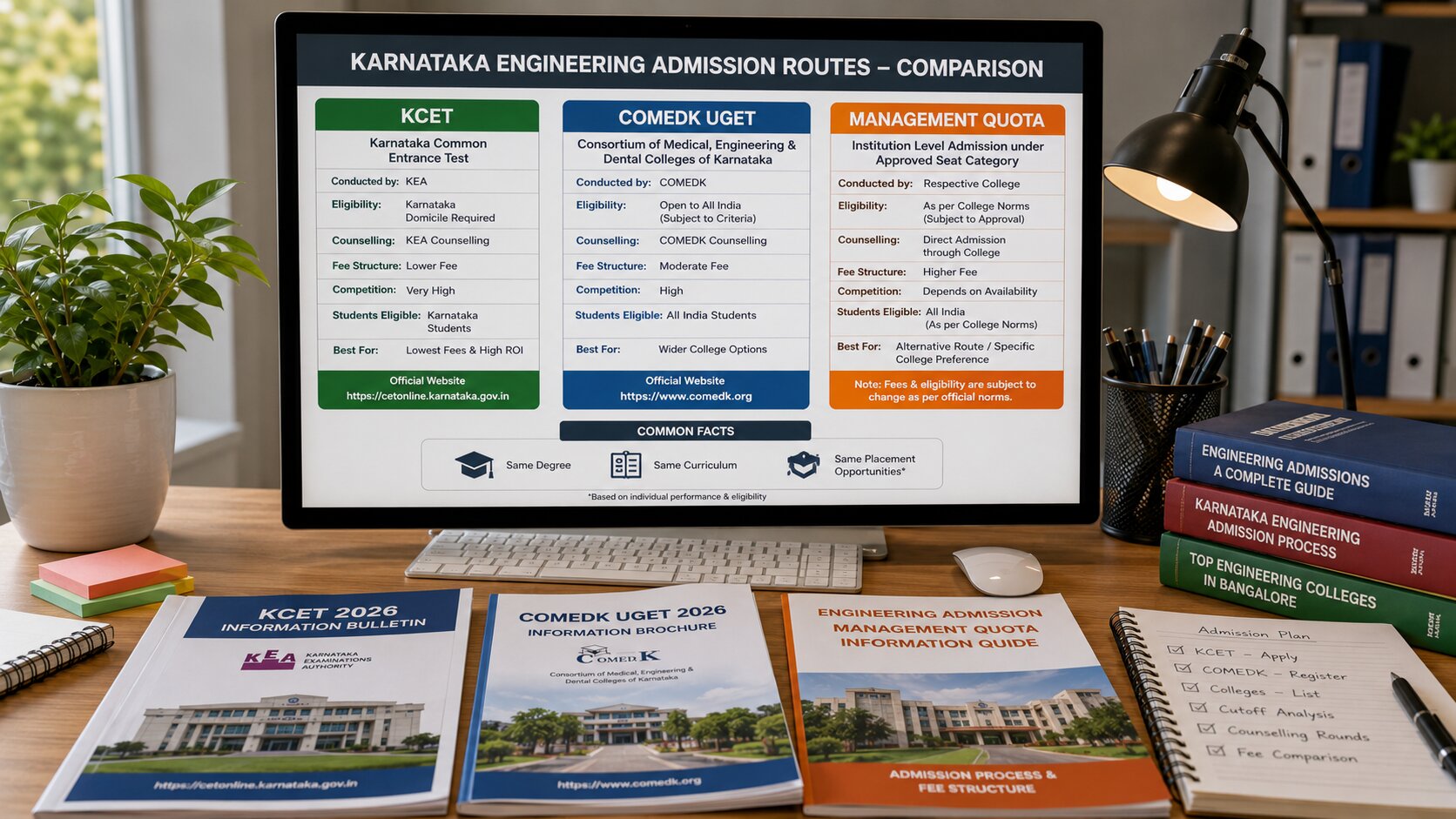 COMEDK vs KCET vs Management Quota