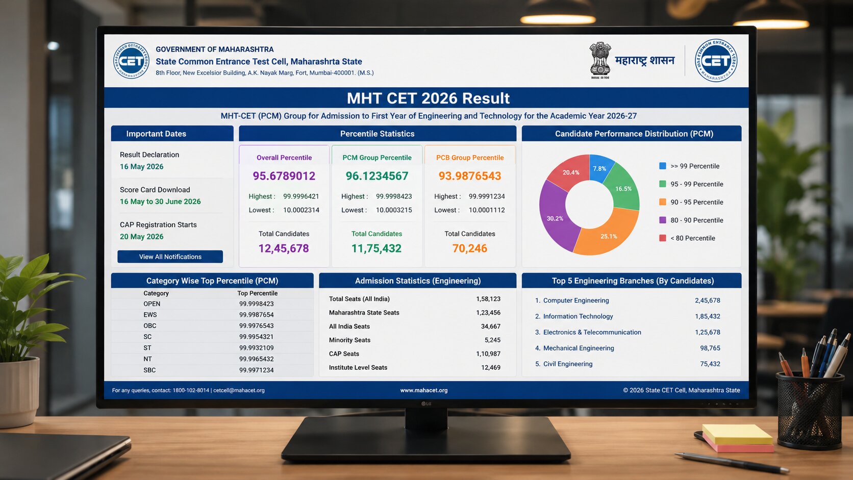 MHT CET 2026 Result