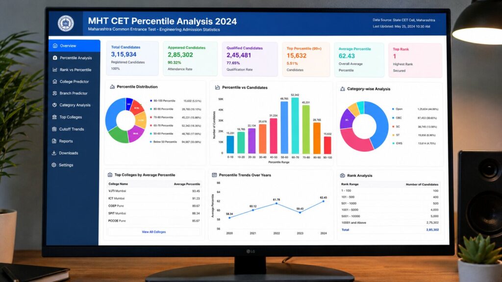 Good Percentile in MHT CET