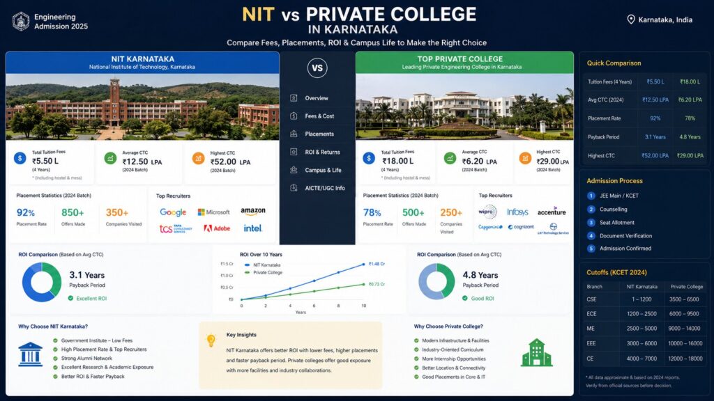 NIT vs Private College in Karnataka
