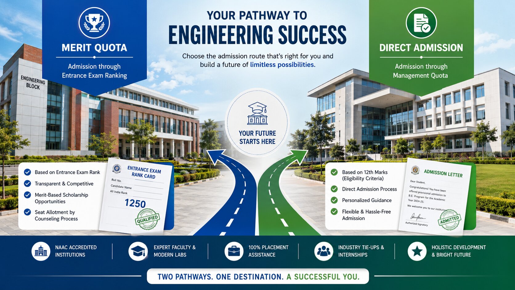 Direct Admission vs Merit Quota