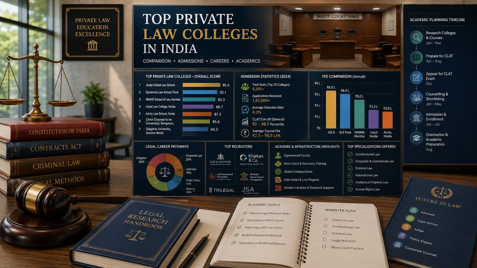 Top Private Law Colleges in India