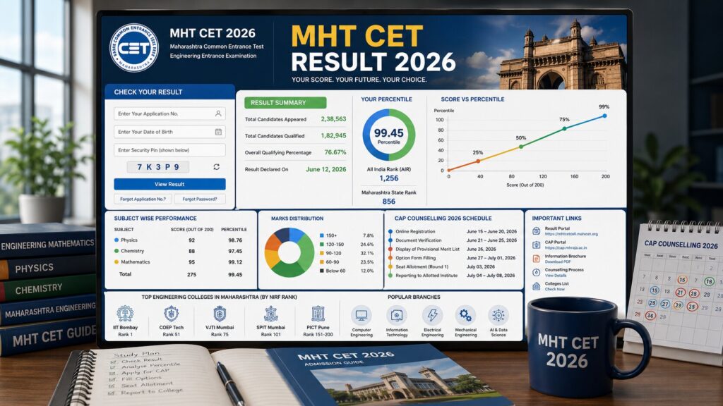 MHT CET Result out