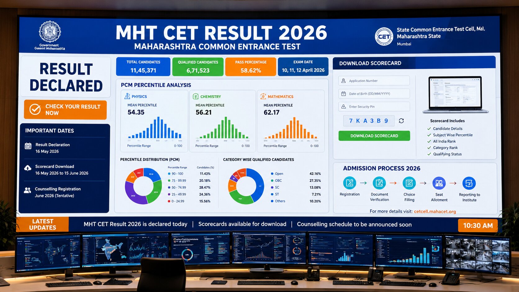 MHT CET Result