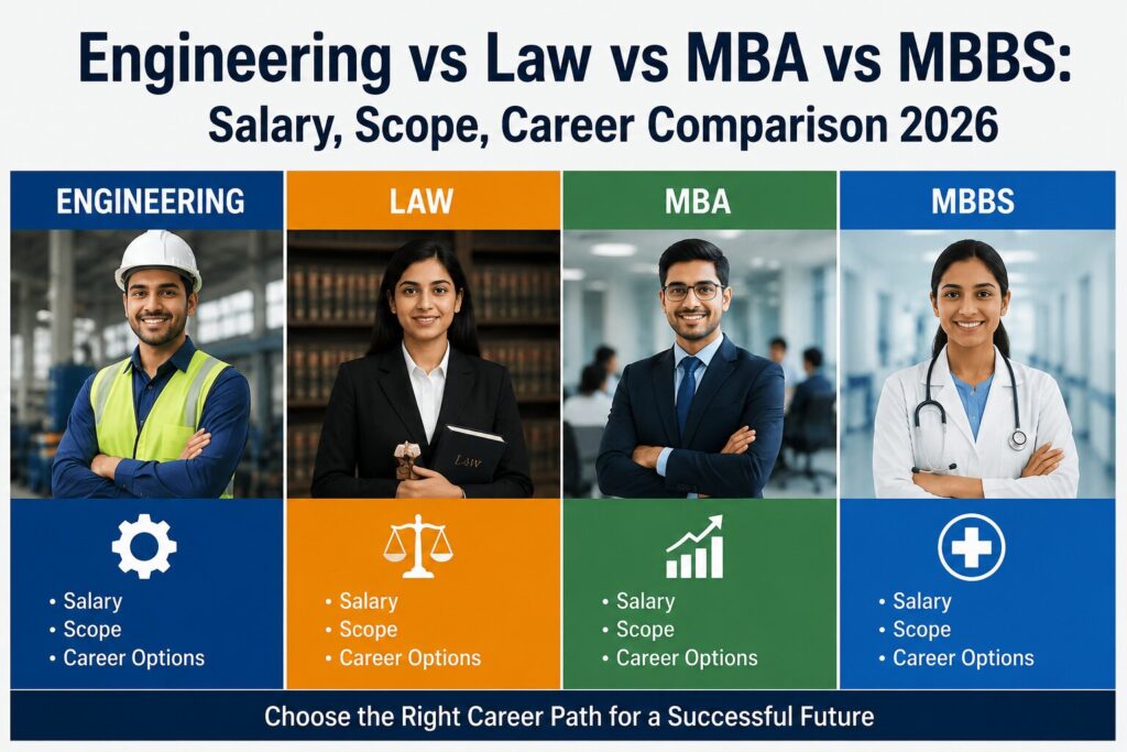 Engineering vs Law vs MBA vs MBBS
