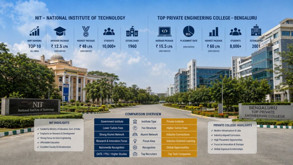 NIT vs COMEDK Colleges