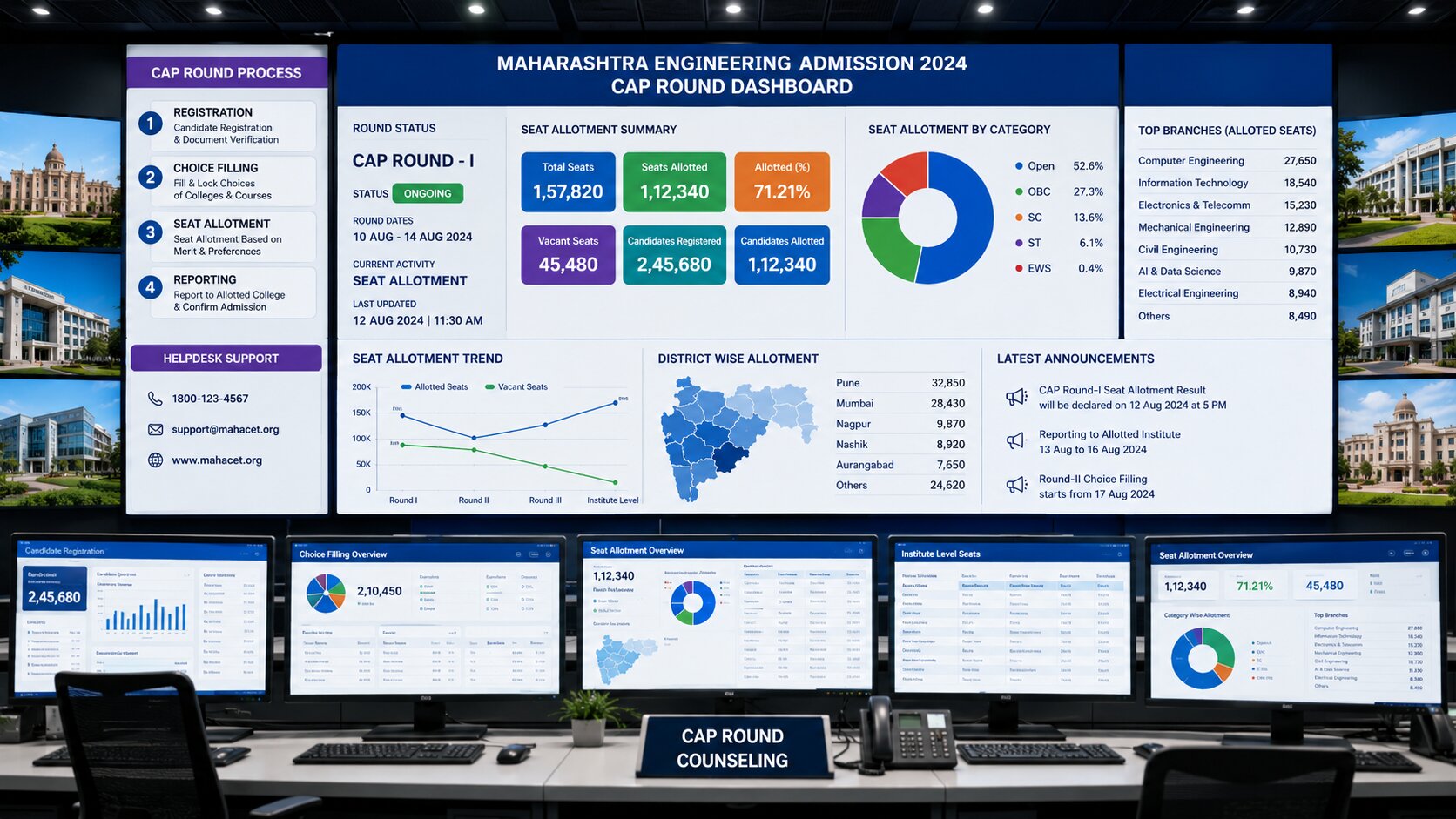 Good Percentile in MHT CET