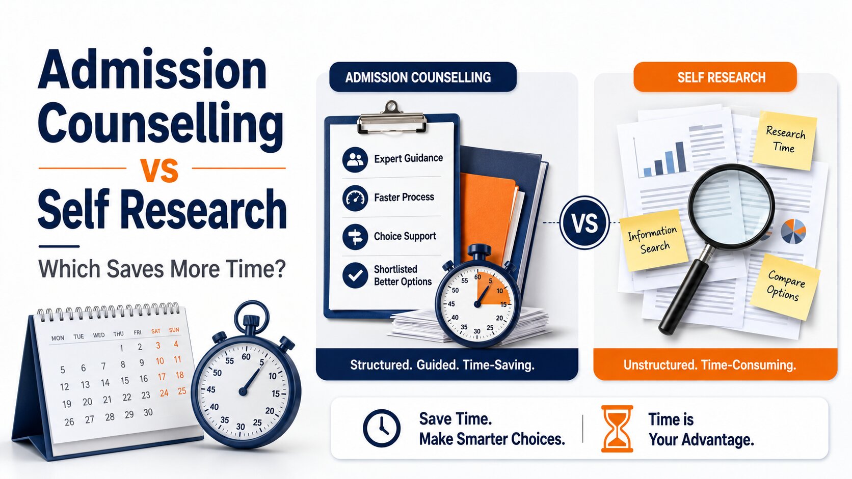 Admission Counselling vs Self Research