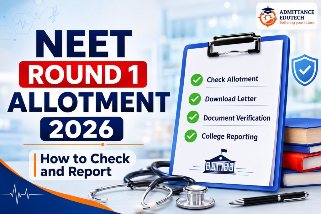 NEET Round 1 Allotment 2026