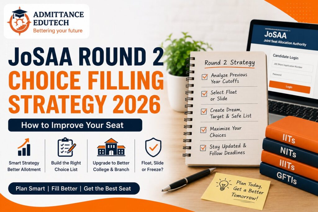 JoSAA Round 2 Choice Filling Strategy