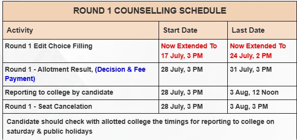 COMEDK Counselling 2026