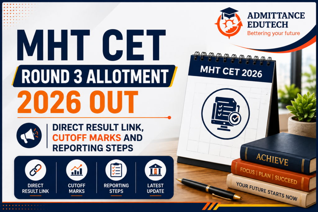 MHT CET Round 3 Provisional Allotment 2026 Out: Direct Link, Cutoffs and Reporting