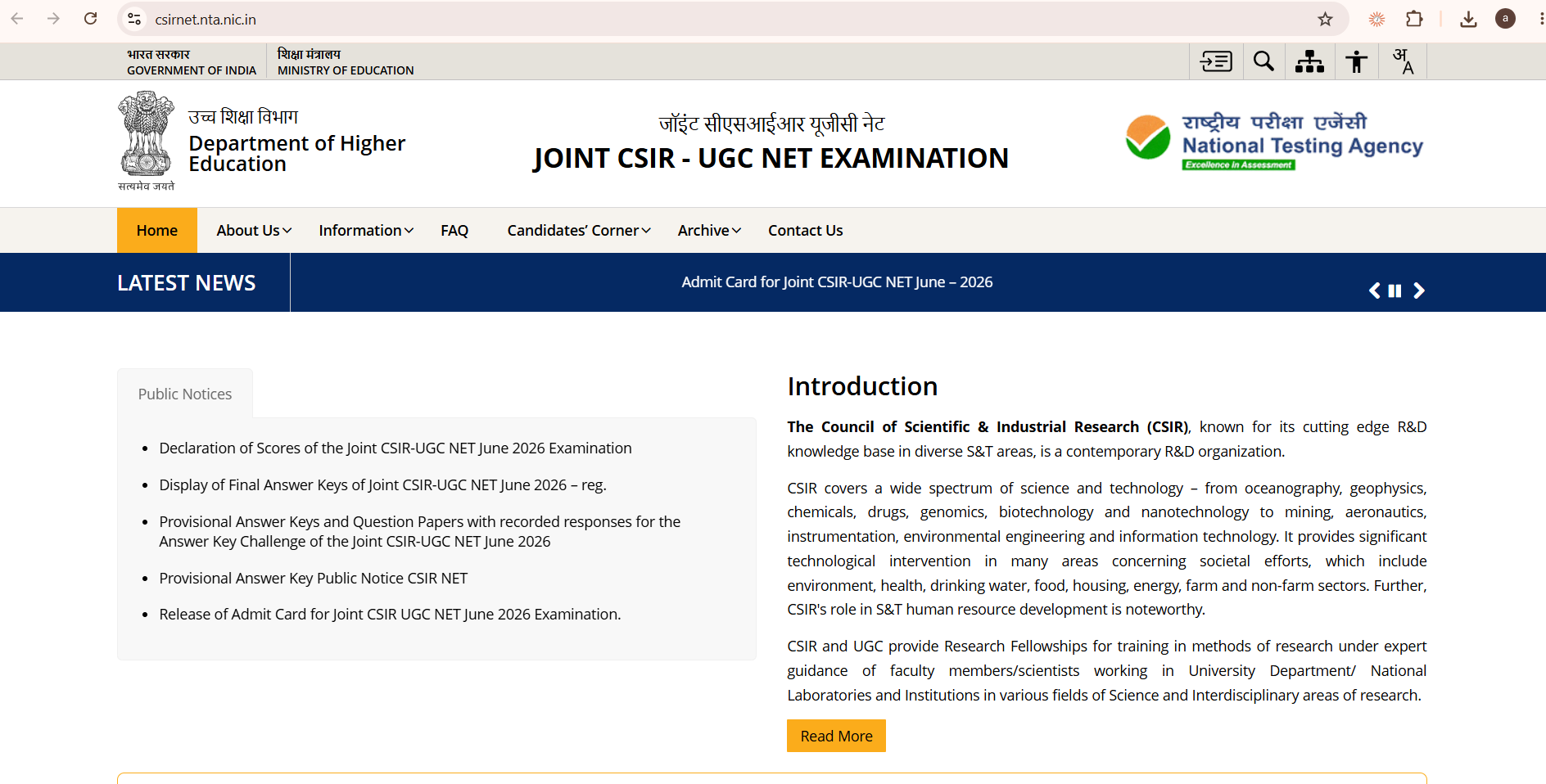 CSIR UGC NET June 2026 Result Out: Direct Scorecard Download Link, Subject Wise Cutoff Marks, JRF Rank List, and Counselling Guide