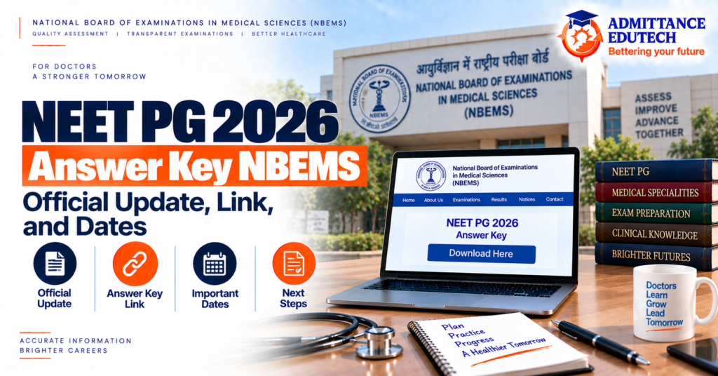 NEET PG Answer Key NBEMS: Official Update, Link, and Dates