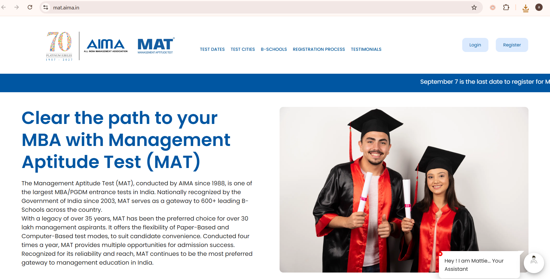 AIMA MAT 2026 Paper-Based Test Registration Ends Today: Direct Apply Link, Exam Schedule, Fee, Pattern, and Top B-Schools List