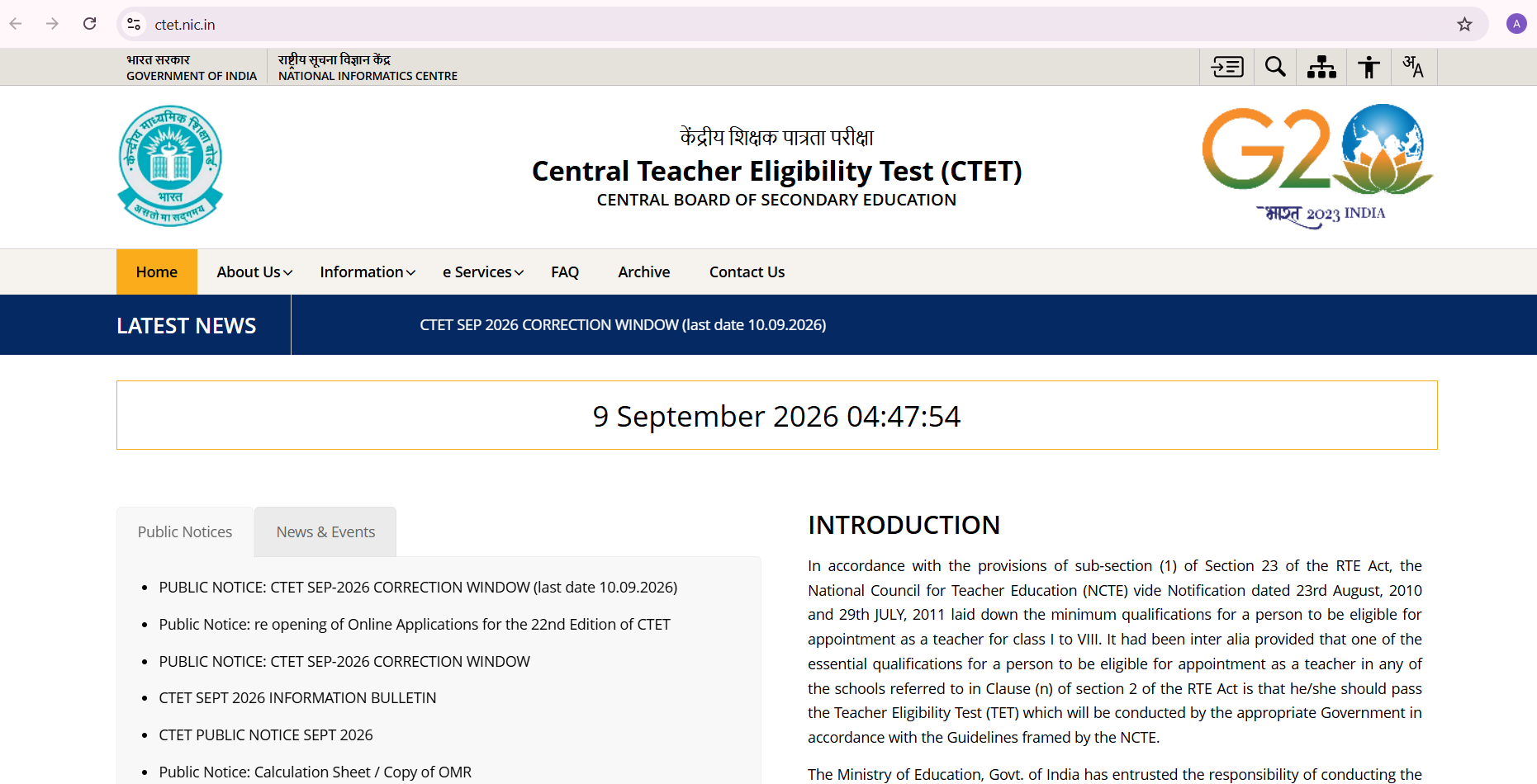 CTET September 2026 Correction Window Closing: Direct Edit Link