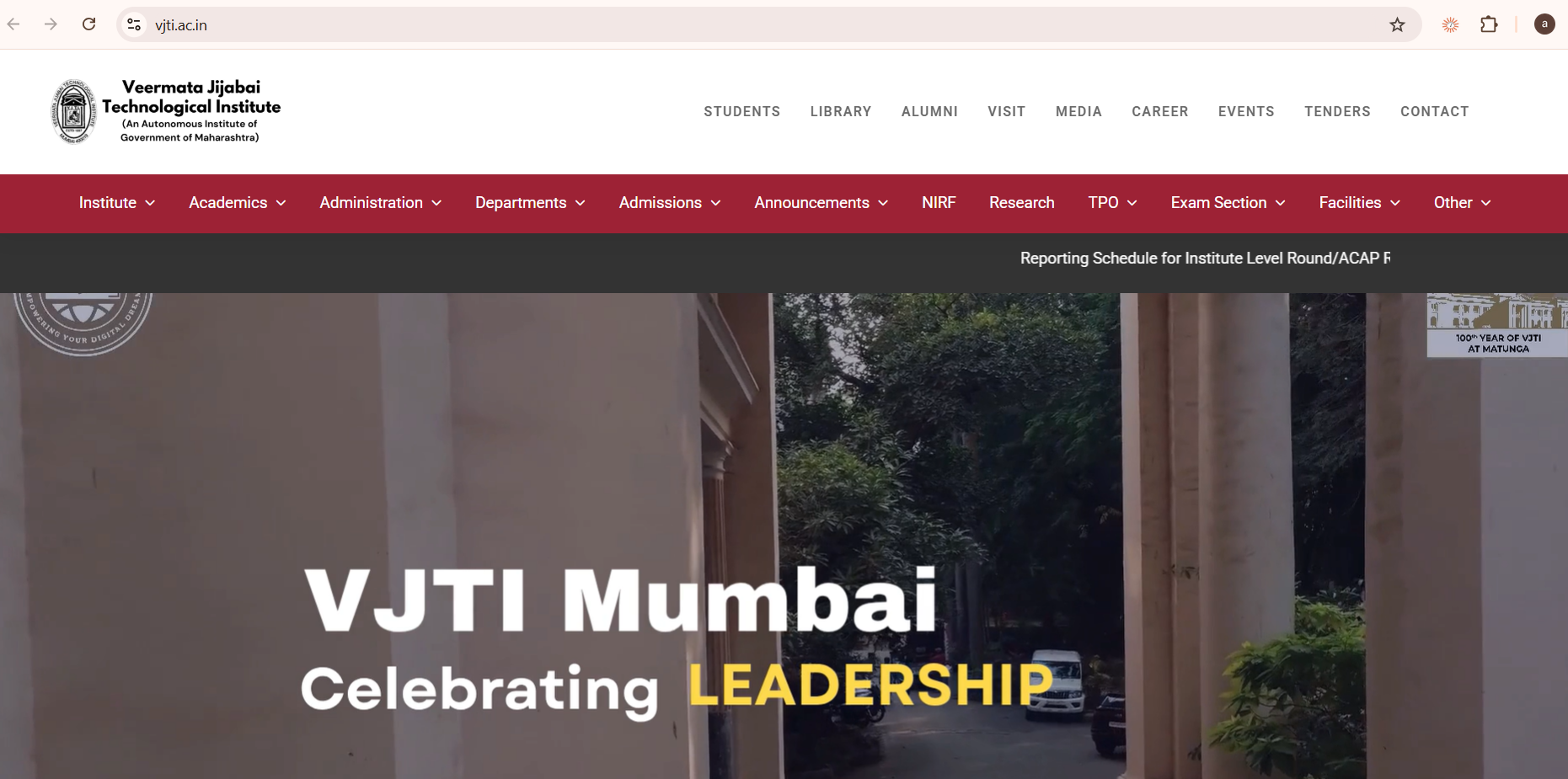 VJTI Spot Round Admission 2026: B.Tech Provisional Merit List Out and Dates