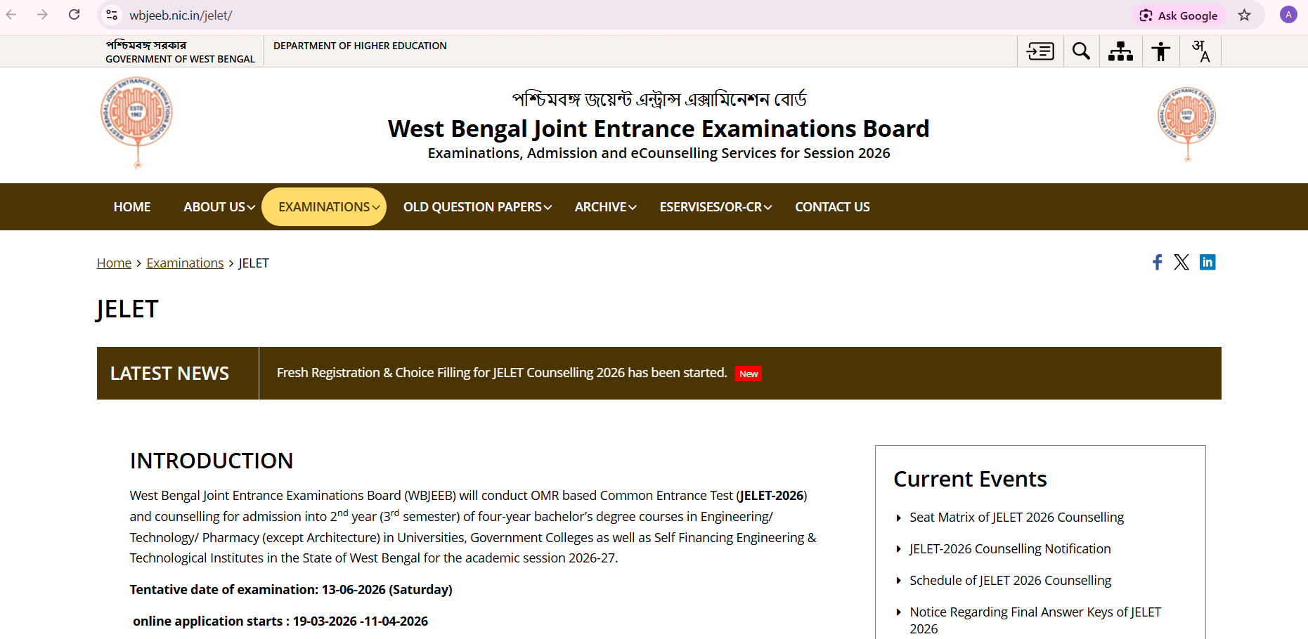 WB JELET Round 3 Counselling 2026: Choice Locking and Allotment Steps
