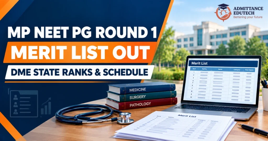 MP NEET PG Round 1 Merit List Out: Check DME State Ranks and Schedule