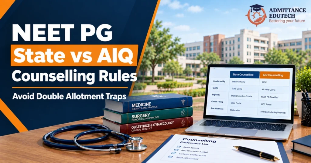 NEET PG State vs AIQ Counselling Rules: Avoid Double Allotment Traps