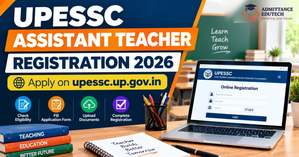 UPESSC Assistant Teacher Registration 2026: Apply on upessc.up.gov.in